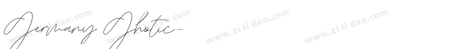 Germany Ghotic字体转换